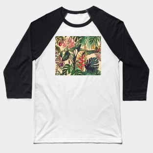 Tropical Flora (vintage) Baseball T-Shirt